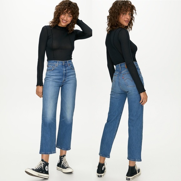 Levi's Denim - Levis Ribcage Straight Ankle High Rise Jeans 29x27